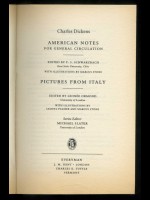 American Notes & Pictures from Italy (Signed copy)