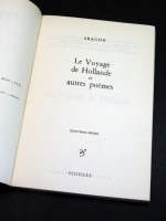 Le Voyage de Hollande et autres poemes