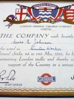 General Strike certificate 1926