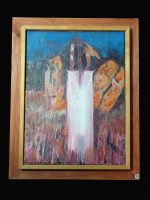Original semi-abstract oil painting in bespoke frame