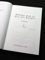 Where Did It All Go Right? (Signed copy)