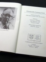 Nineteenth-Century Lives, Essays Presented to Jerome Hamilton Buckley (Signed copy)