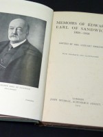 Memoirs of Edward, Earl of Sandwich 1839–1916