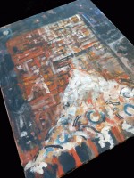 Original abstract expressionist oil painting