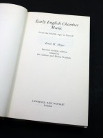 Early English Chamber Music