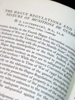 The Hague Regulations and the Seizure of Munitions de Guerre