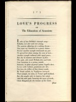 Love's Progress, or The Education of Araminta (Signed copy)