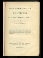 From London Bridge to Lombardy by a Macadamised Route