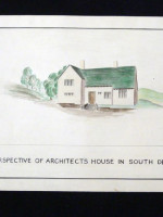Original Architectural Drawing for an Architect's House & Office in South Devon