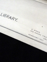 Original Architectural Drawing, Perpective View of Public Library