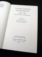 United Nations Peacekeeping 1946–1967, Documents and Commentary