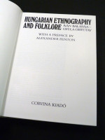 Hungarian Ethnography and Folklore