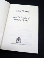 Tito Gobbi and his world of Italian Opera (Signed copy)