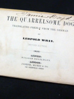 The Quarrelsome Dog, Translated Freely from the German