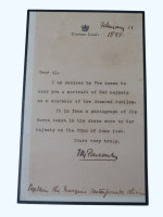Frederick Ponsonby signed letter from Windsor Castle 1898
