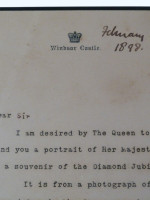 Frederick Ponsonby signed letter from Windsor Castle 1898
