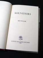 Roy Fuller: Four volumes of Memoirs and Autobiography