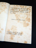 The History of Liquor Licensing in England