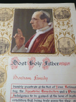 Apostolic Benediction for the Bonham family, 1950