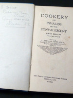 Cookery for Invalids and the Convalescent