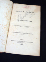 The Code Napoleon; or, The French Civil Code