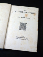 The Critical Attitude