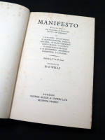 Manifesto, Being the Book of the Federation of Progressive Societies and Individuals