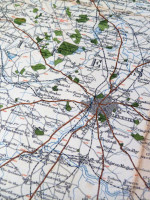 W & A K Johnson Reliable Motor Map of England and Wales