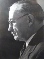 Ernest Bevin, signed photograph by Howard Coster