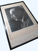 Ernest Bevin, signed photograph by Howard Coster