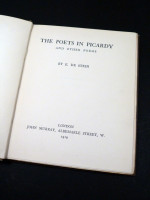 The Poets in Picardy and Other Poems