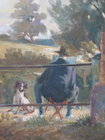 Great Bardfield / Petches Bridge original oil painting c1920