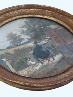 Great Bardfield / Petches Bridge original oil painting c1920