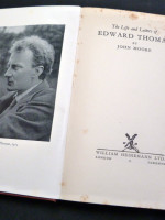 The Life and Letters of Edward Thomas (signed by poet Alun Lewis)