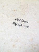 Cities, Plains and People (Signed by Robert Liddell in Cairo, 1946)