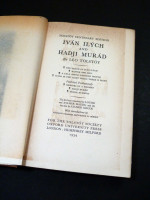 Ivan Ilych and Hadji Murad