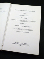 Tables of Integral Transforms, Volume 1