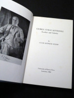 George Lyman Kittredge, Teacher and Scholar