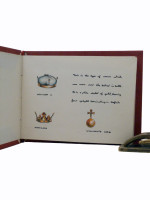 An album of hand-drawn and hand-coloured Crowns of Royalty