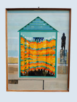 Chalet & Fisherman by David Holt (1968) | David Holt | &pound;250.00