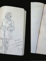 Original 1909 sketchbook of British Gurkha officer in Kahmir & Baltistan