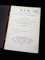 R.U.R. (Rossum's Universal Robots) (Signed by the translator, Paul Selver)