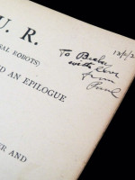 R.U.R. (Rossum's Universal Robots) (Signed by the translator, Paul Selver)