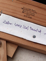 Zebra: Loose Leaf Painting 4 by David Holt (1990)