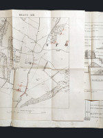 Scarce 1913 British Army map for training trenches in Kent