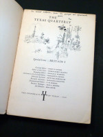 Texas Quarterly Winter 1960, & 1961 (2 VOLS) RESERVED
