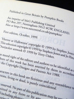 Horror at Halloween (Signed first edition)