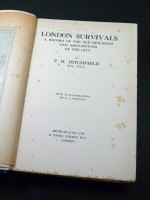 London Survivals (1914, first edition)