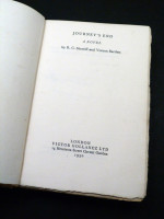 Journey's End (Signed limited edition, 1930)