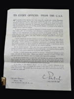 1942 RAF WW2 printed letter on Careless Talk